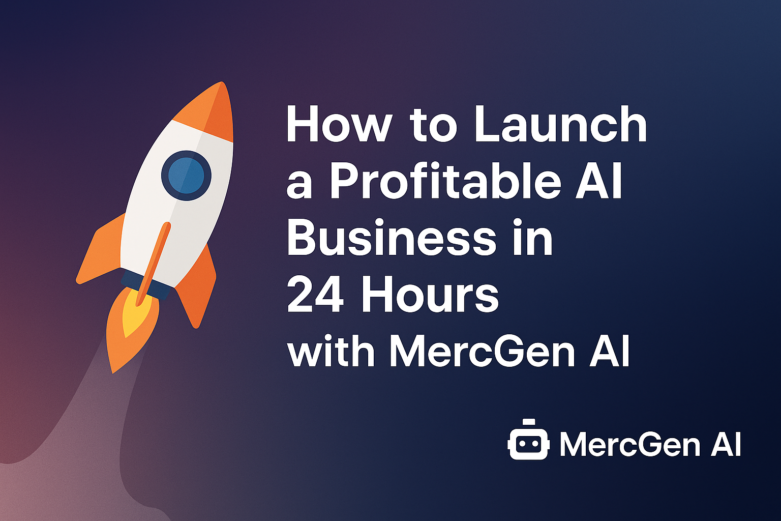 How to Launch a Profitable AI Business in 24 Hours with MercGen AI
