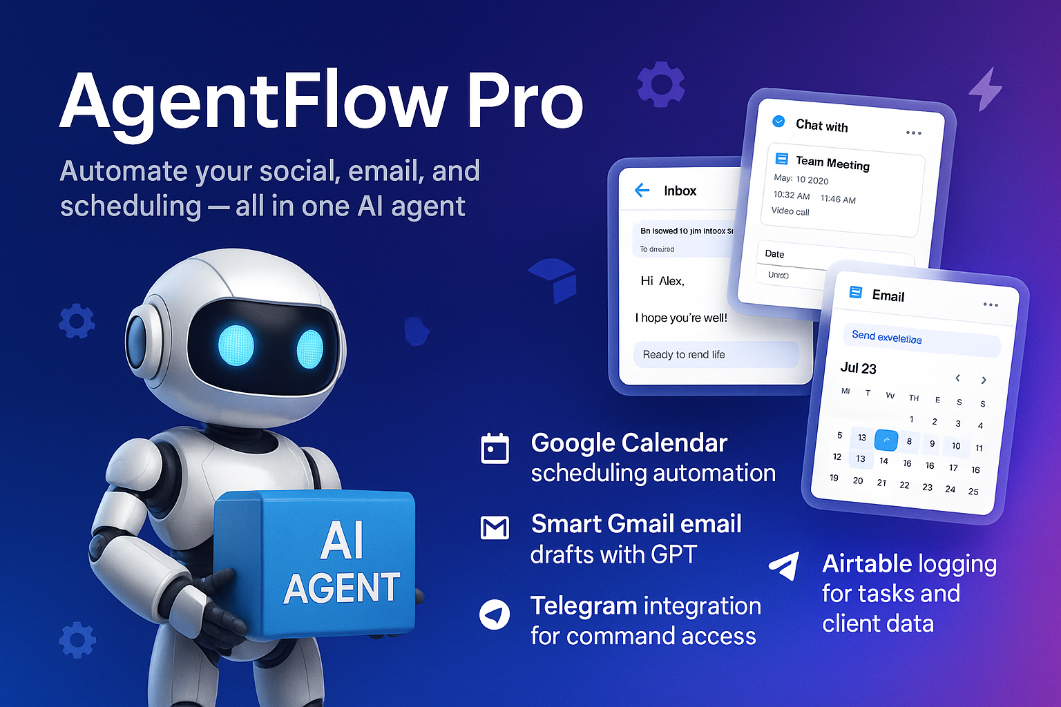 AgentFlow Pro - Make Automation