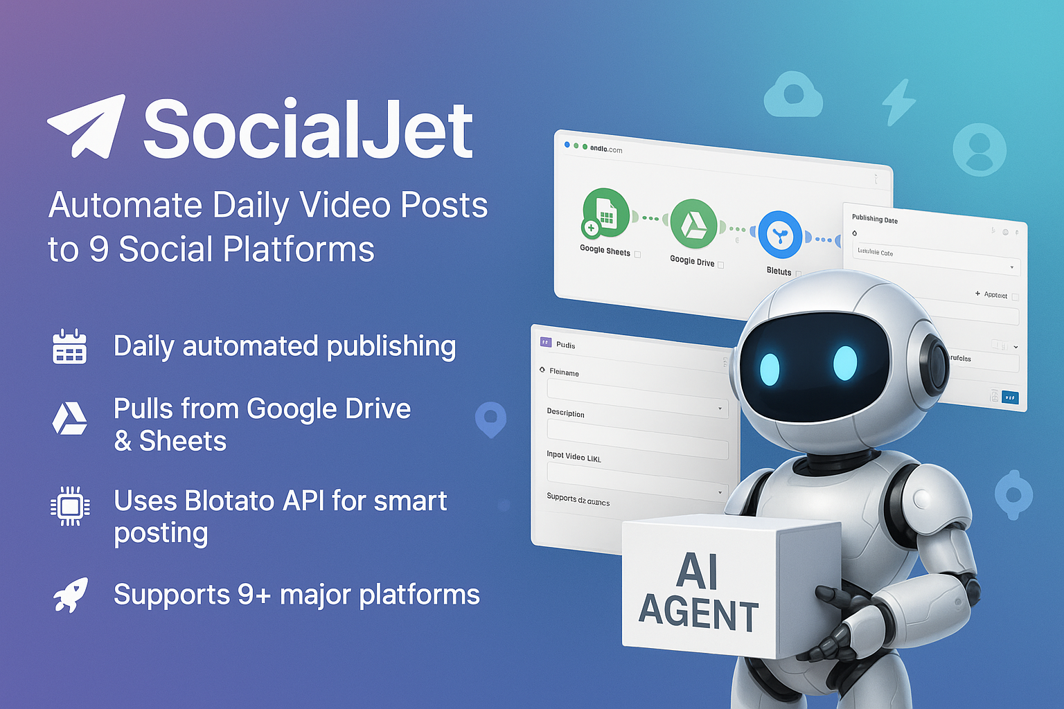 SocialJet - Make Automation